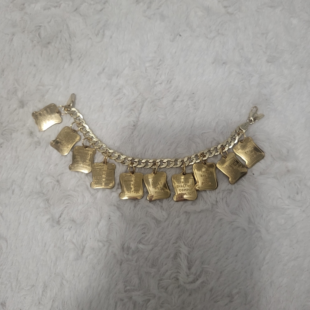 10 commandments bracelet 24K GB